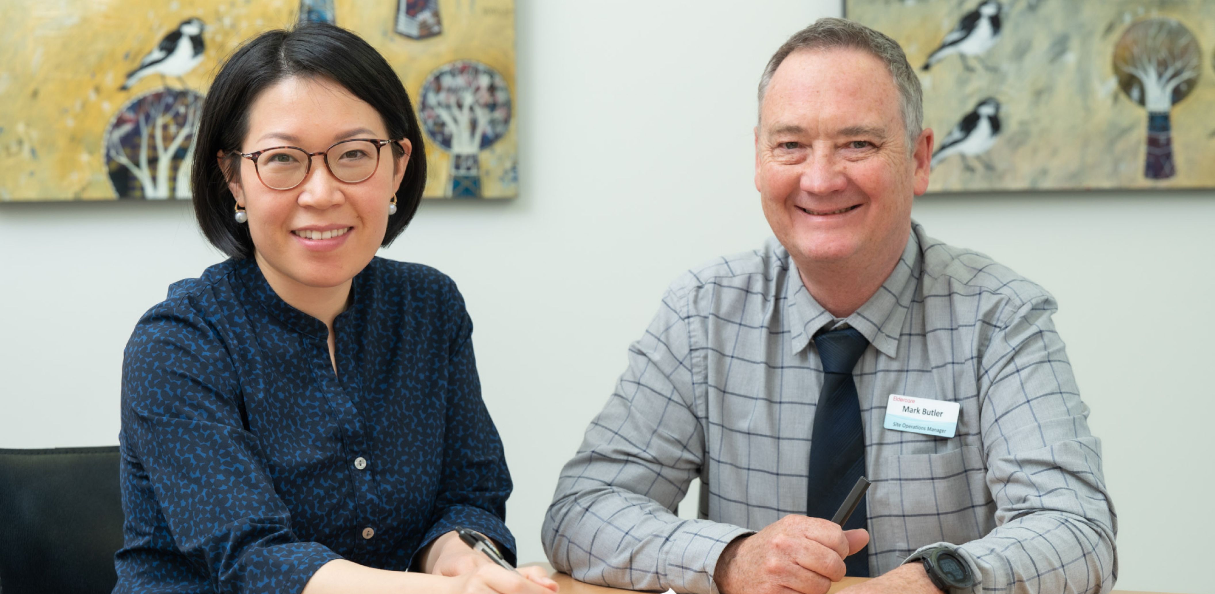 Eldercare aged care staff members