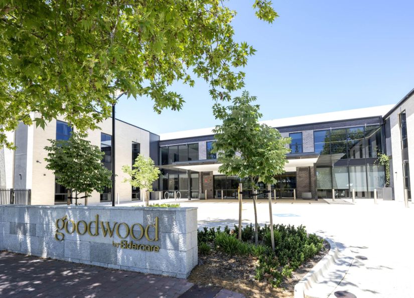 The Goodwood building in Adelaide, showcasing its modern architecture and vibrant urban surroundings.
