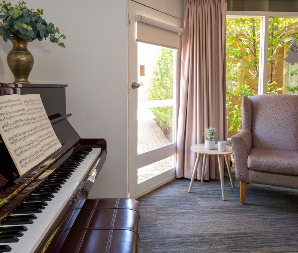 Eldercare Trowbridge House sitting area
