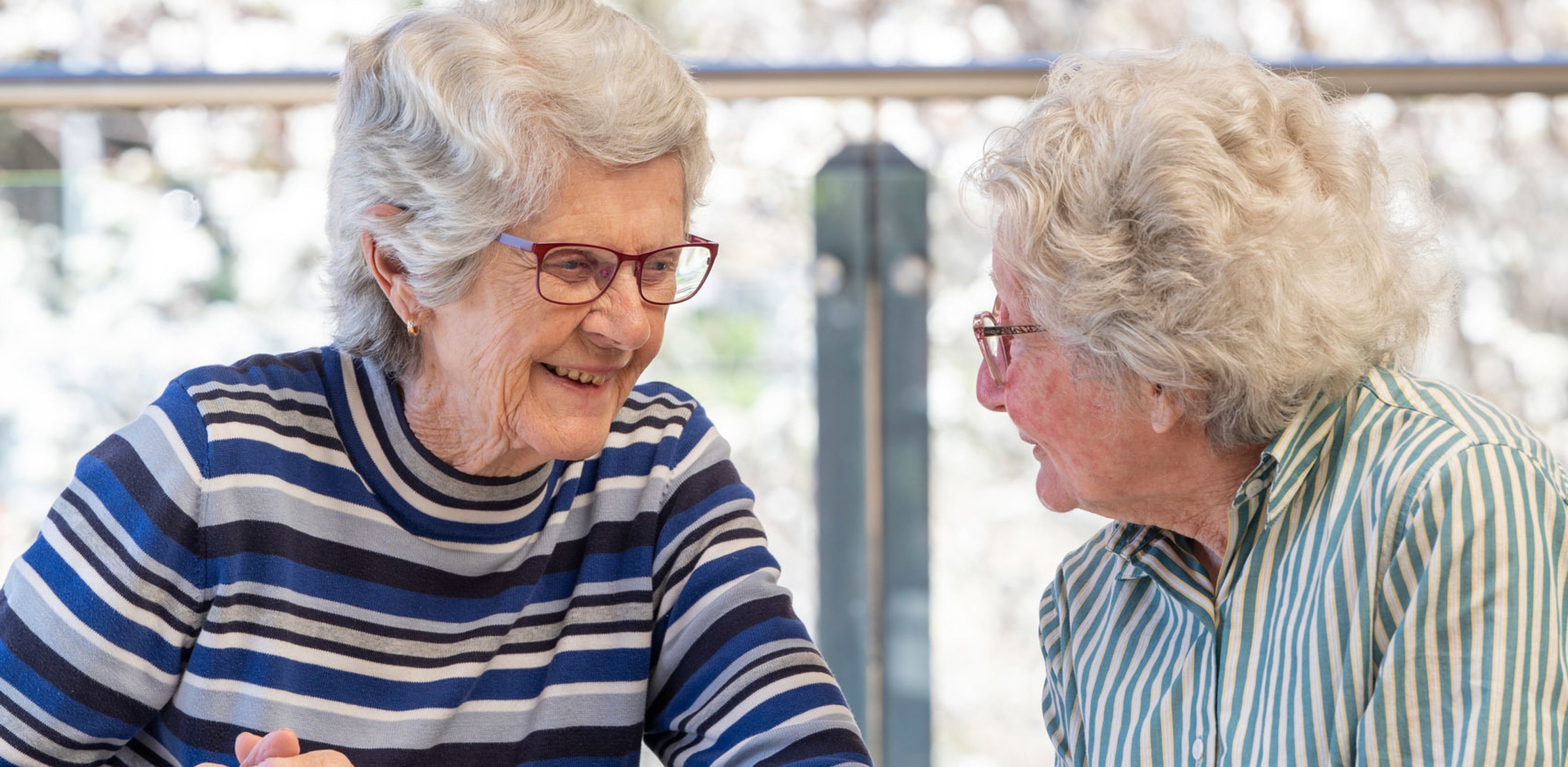 Eldercare Seaford residents laughing.