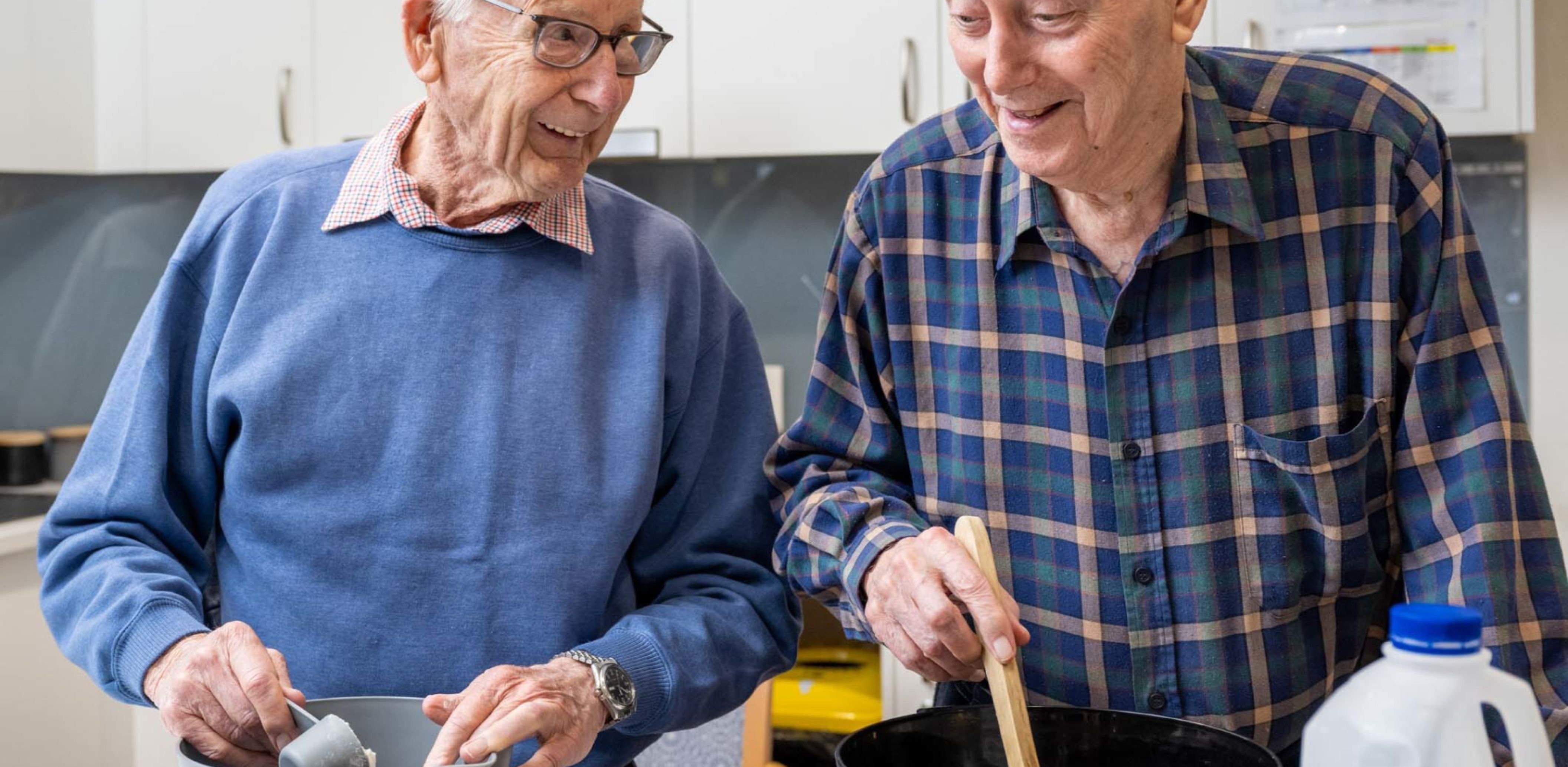 Eldercare Oxford residents cooking up a storm.