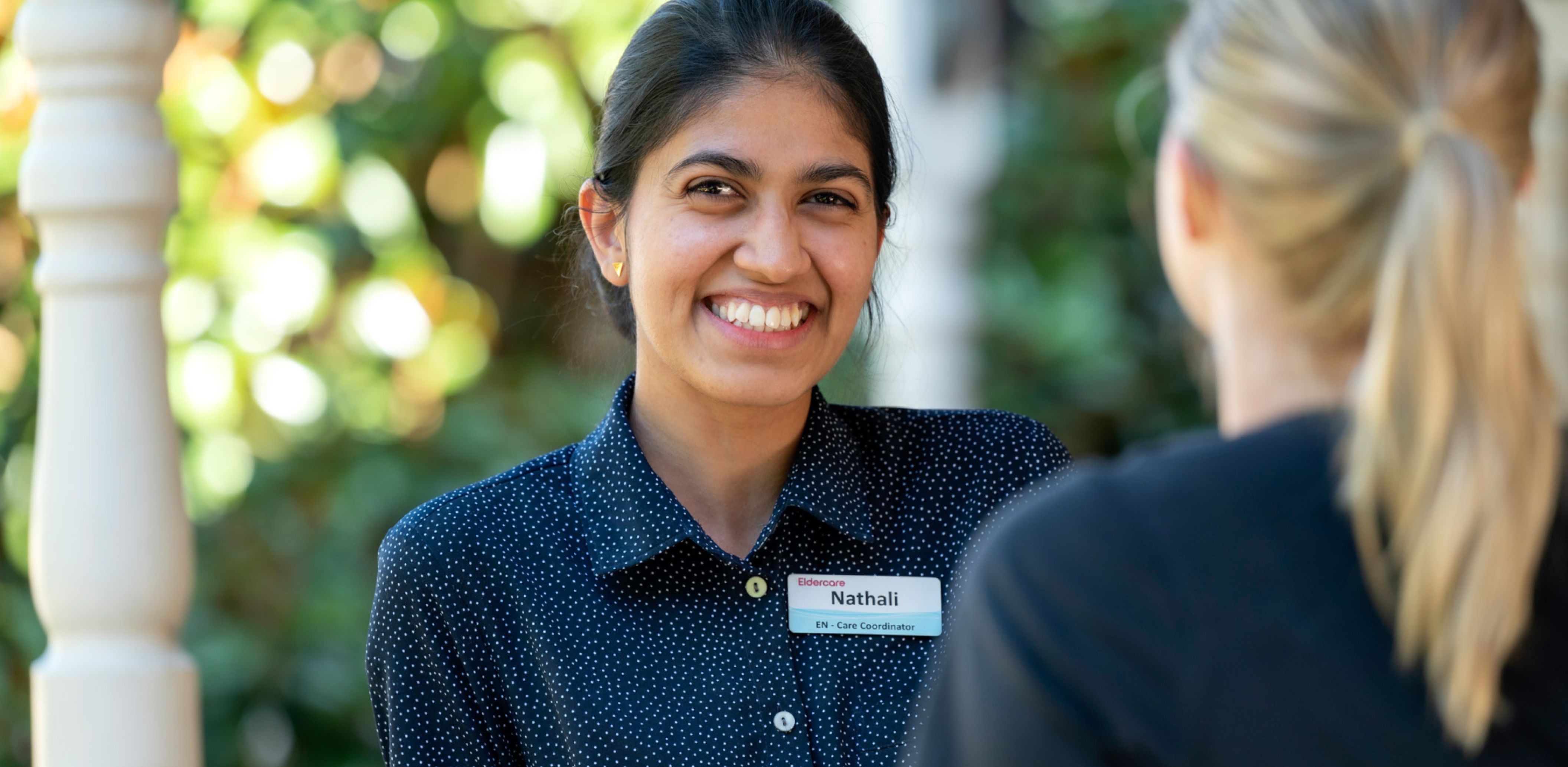 Eldercare aged care staff member