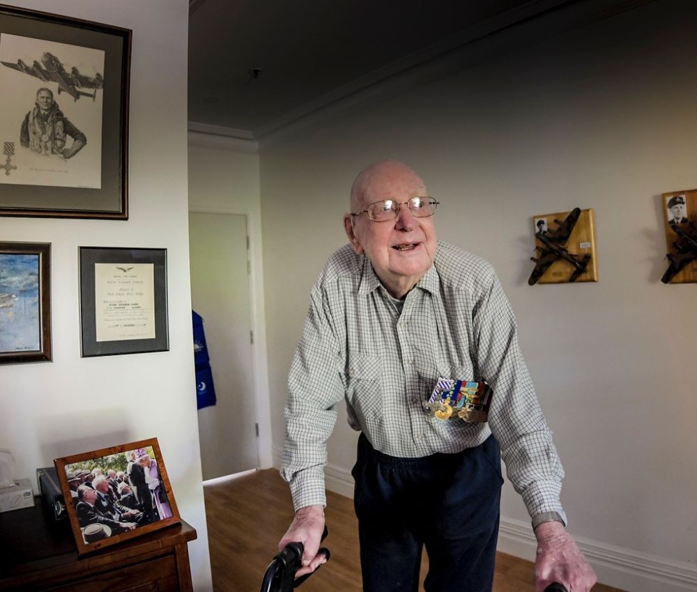 Eldercare resident David Leicester.