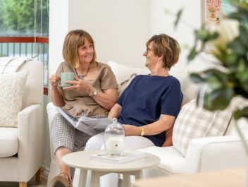 Eldercare Kingsborough Retirement Living residents looking at each other
