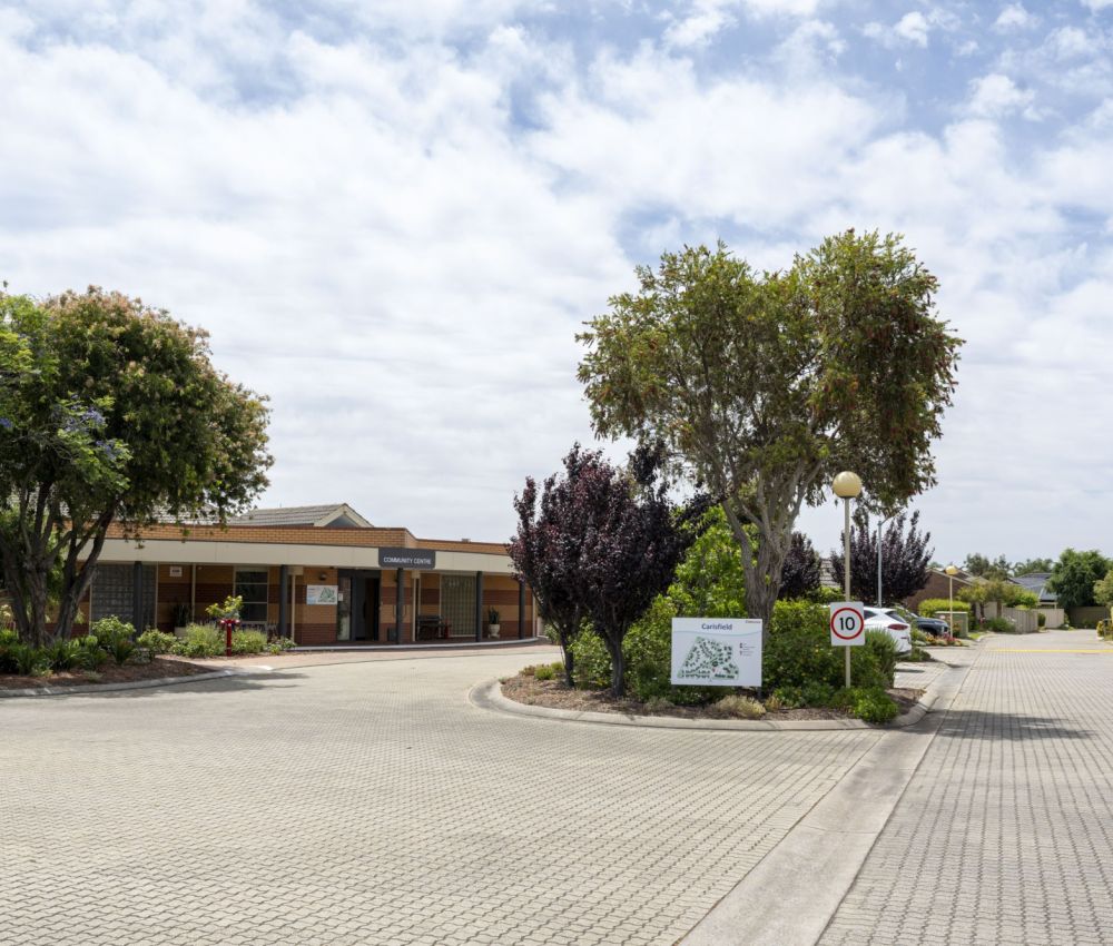 Eldercare Carisfield Retirement Village entrance.