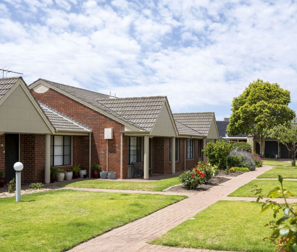 Eldercare Carisfield Retirement Village unit exterior.