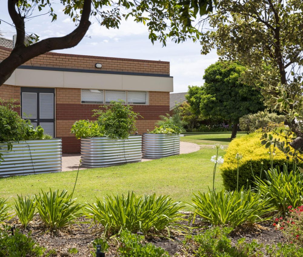 Eldercare Carisfield Retirement Village garden.