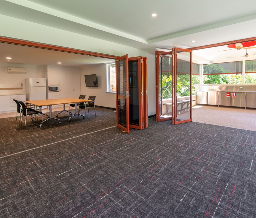 Eldercare College Green Retirement Living community room.