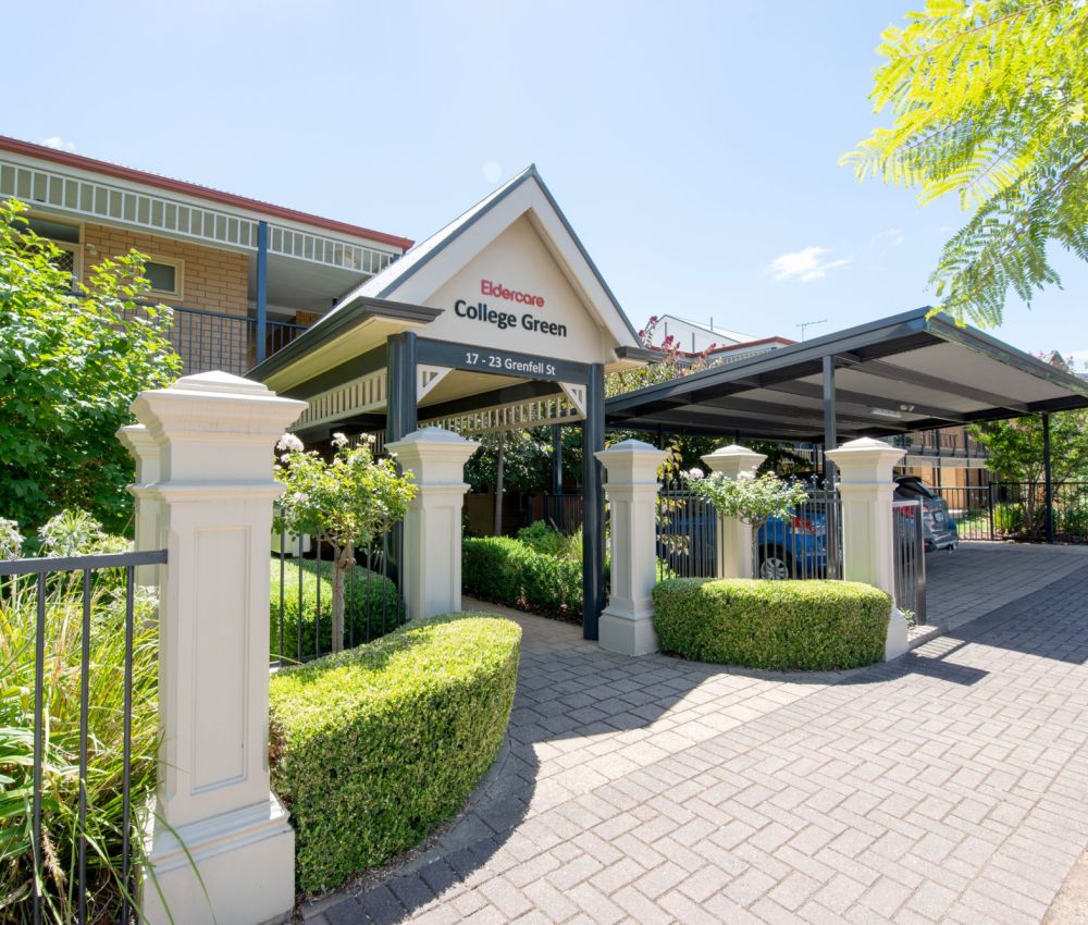 Eldercare College Green Retirement Living entrance.