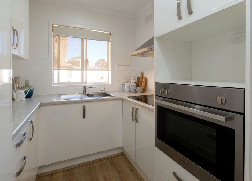 Eldercare Collett Barker Retirement Living one bedroom unit.