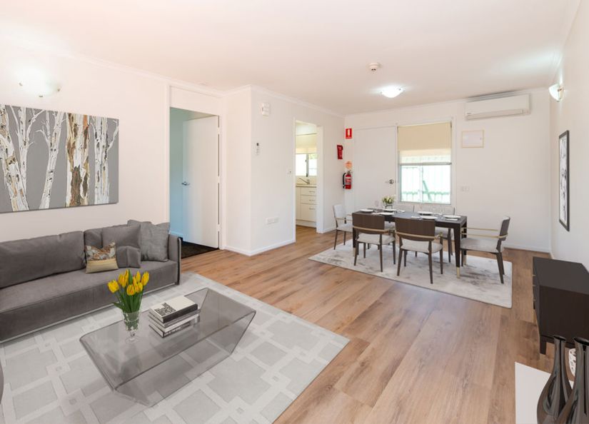 Eldercare The Village Retirement Living living room.